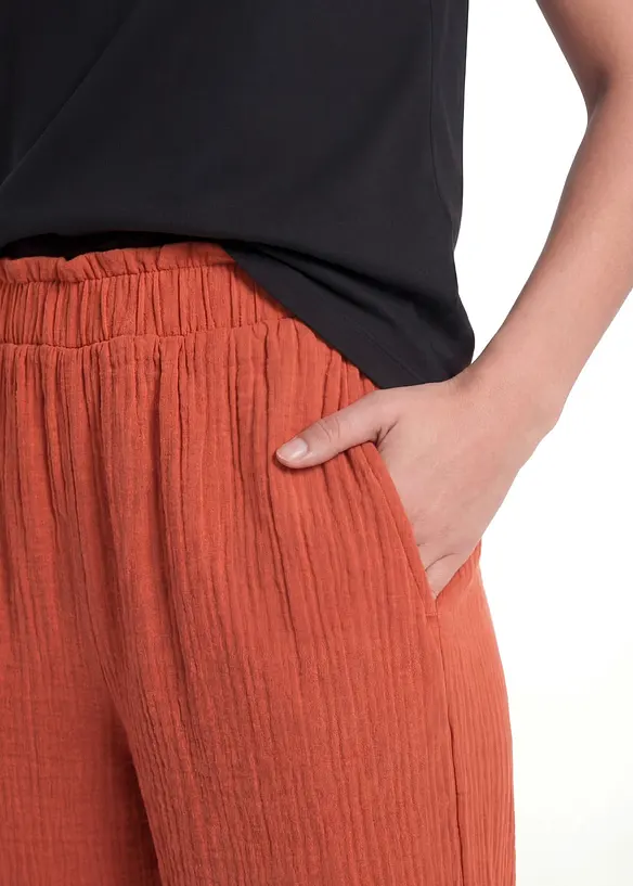 Culottes i bomullsmusselin, bonprix