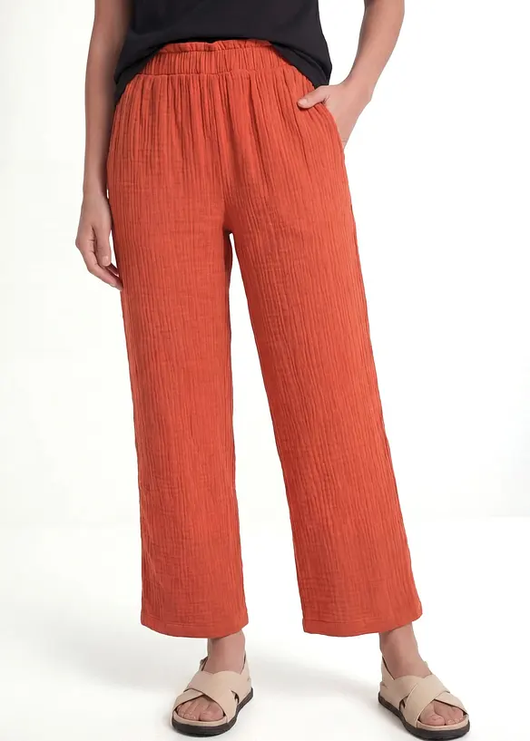 Culottes i bomullsmusselin, bonprix