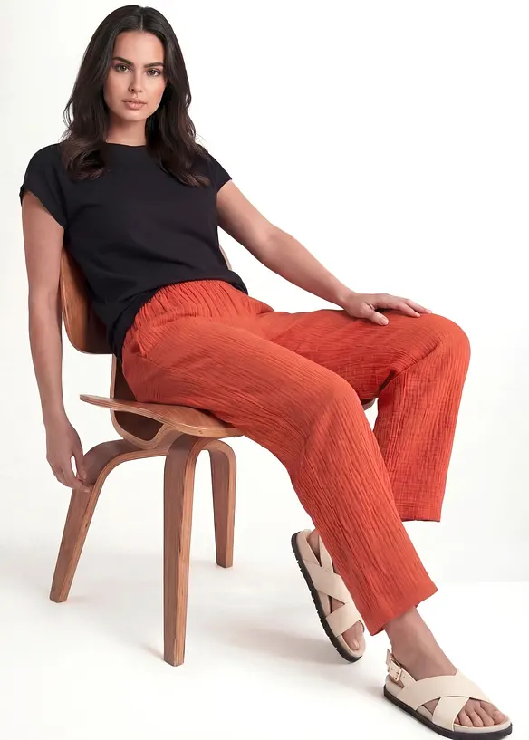 Culottes i bomullsmusselin, bonprix