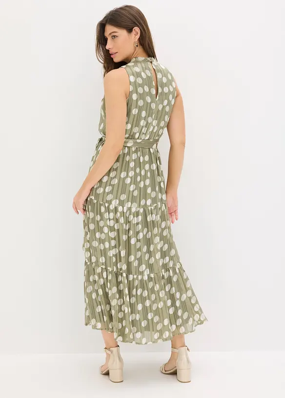 Chiffonkjole med glitter, bonprix