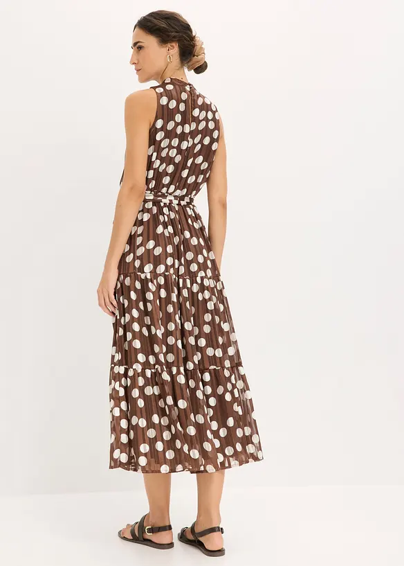 Chiffonkjole med glitter, bonprix