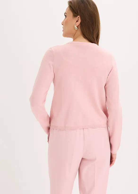 Stilren finstrikket jakke, bonprix