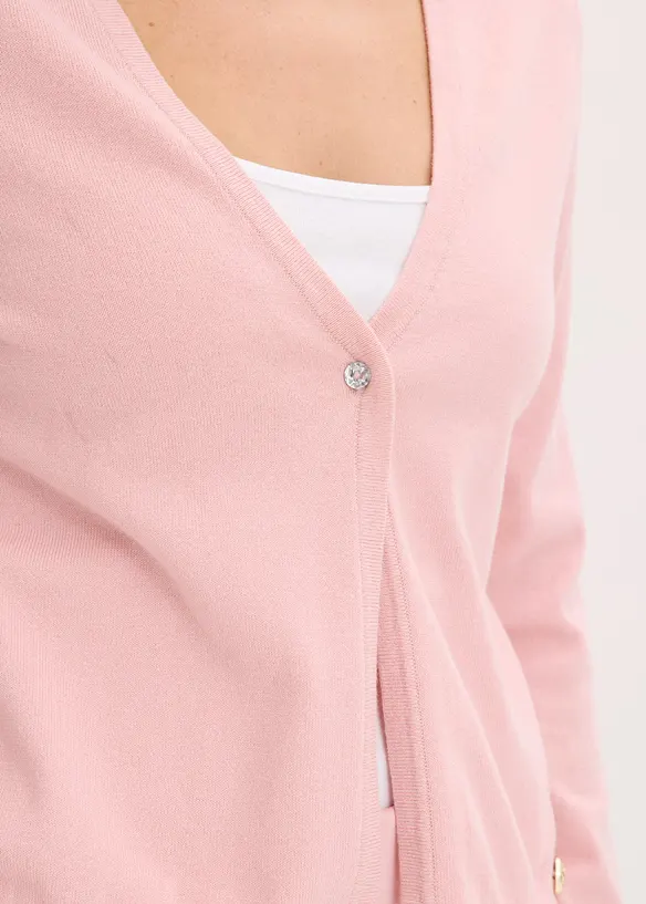 Stilren finstrikket jakke, bonprix