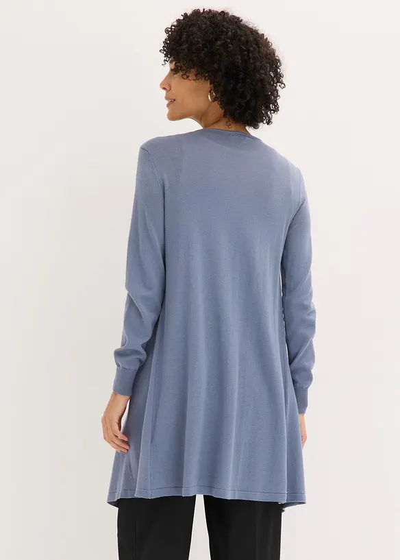 Lang cardigan med bomull, bonprix