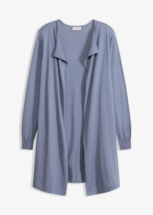 Lang cardigan med bomull, bonprix