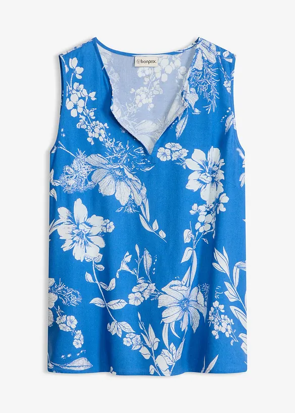 Ermel&oslash;s bluse i viskose, bonprix