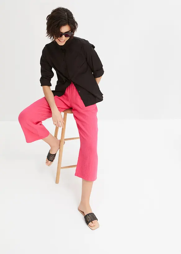 Culottes i bomullsmusselin, bonprix