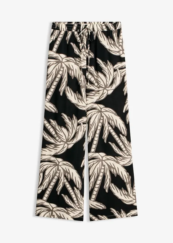 Vid bukse i lett viskose, bonprix