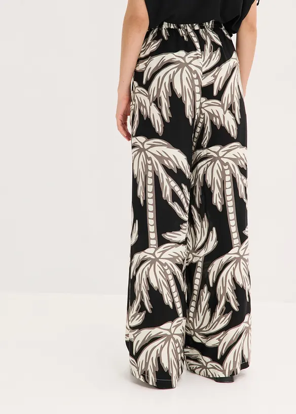 Vid bukse i lett viskose, bonprix