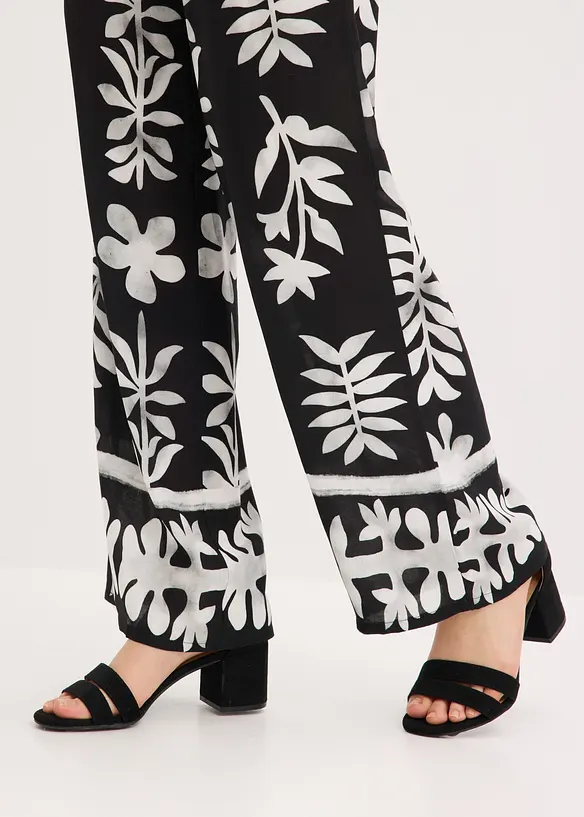 M&oslash;nstret bukse i lett viskose, bonprix