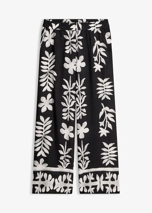 M&oslash;nstret bukse i lett viskose, bonprix