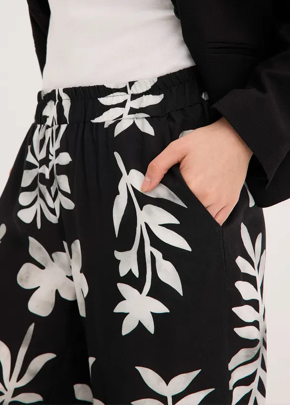 M&oslash;nstret bukse i lett viskose, bonprix