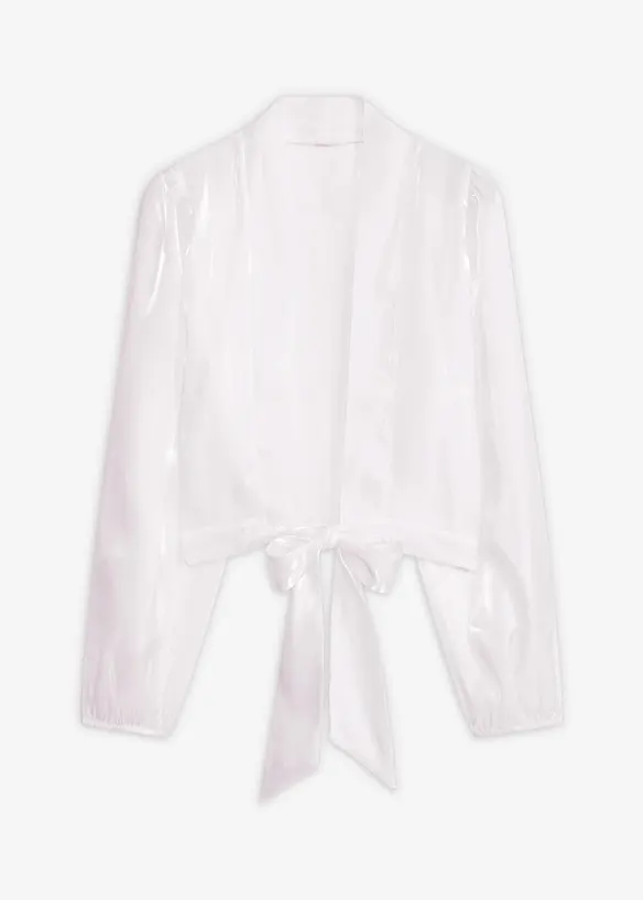 Bolero i lett tyll med knyting, bonprix