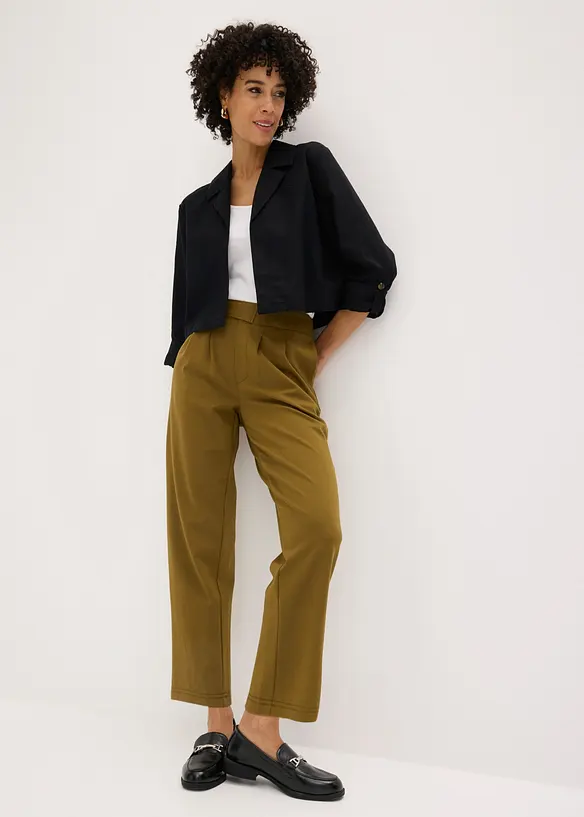 Barrel bukse med legg, bonprix