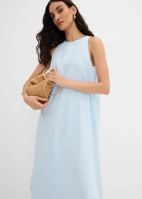 Utsvingt midikjole i viskoseblanding, bonprix