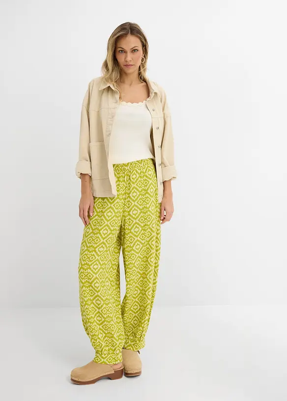 Haremsbukse i 100% bomull, bonprix