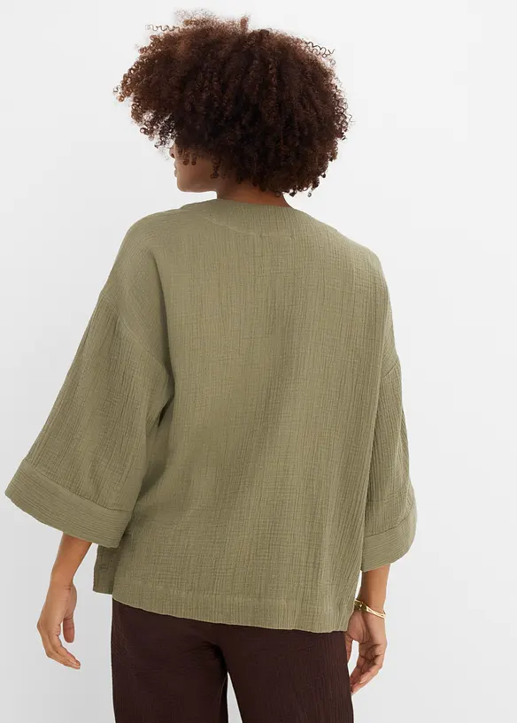 Kimono i lett musselin, bonprix