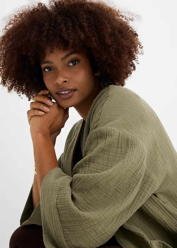 Kimono i lett musselin, bonprix