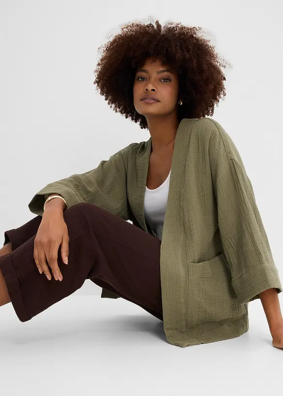 Kimono i lett musselin, bonprix