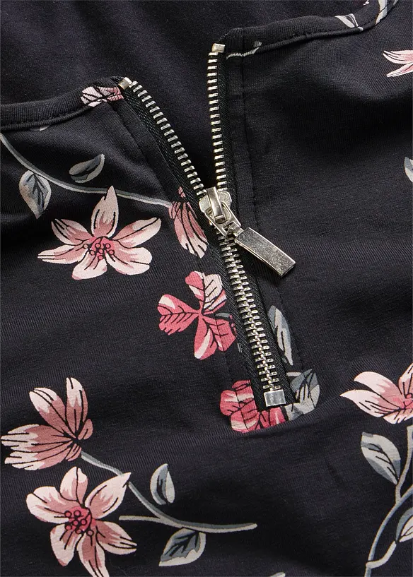 Oversized topp i bomullsmiks, bonprix