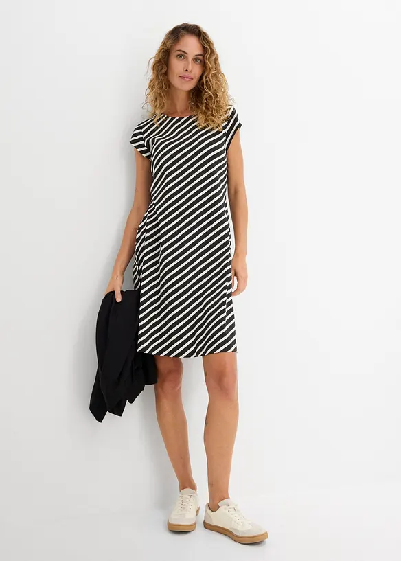 Jerseykjole i innsvingt modell, bonprix