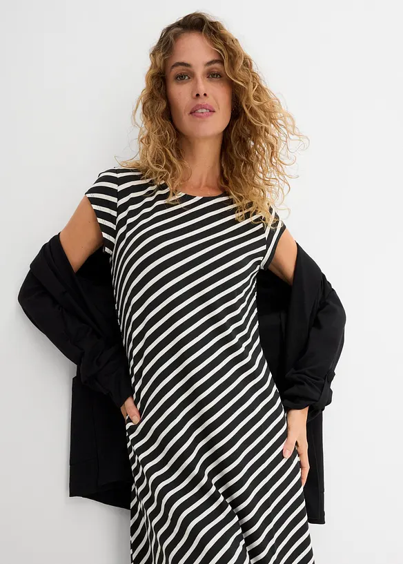 Jerseykjole i innsvingt modell, bonprix