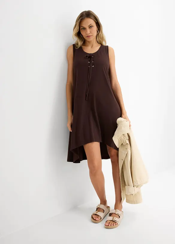 Jerseykjole med sn&oslash;ring, bonprix