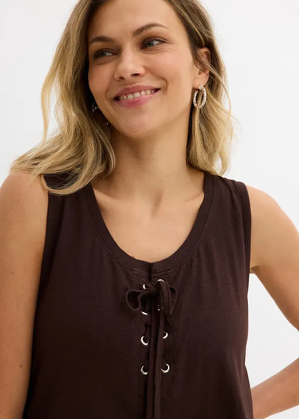 Jerseykjole med sn&oslash;ring, bonprix