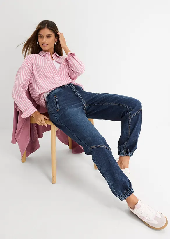 Joggejeans Mid Waist, stretch, bonprix