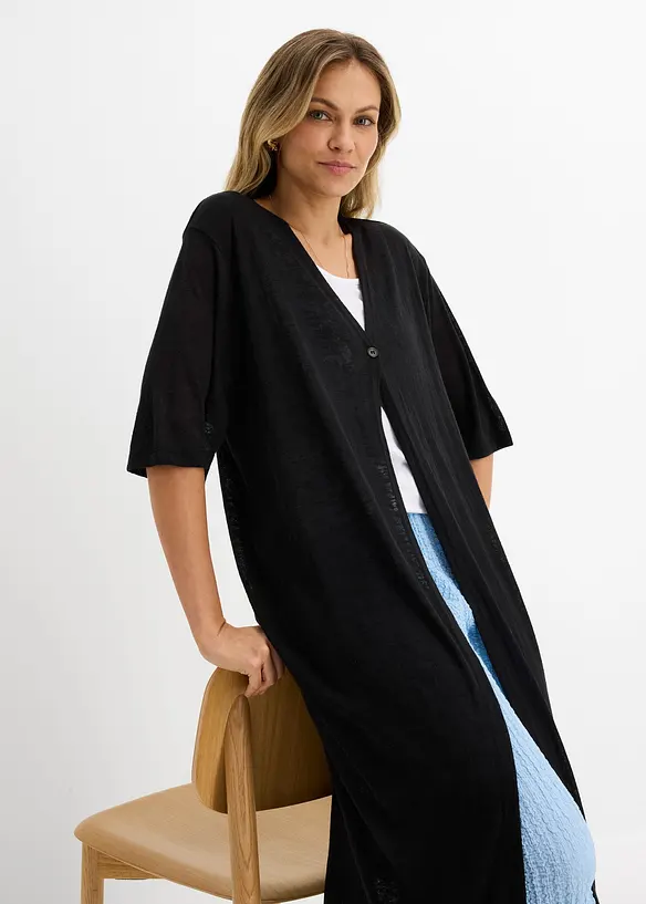 Coatigan i linstil, bonprix