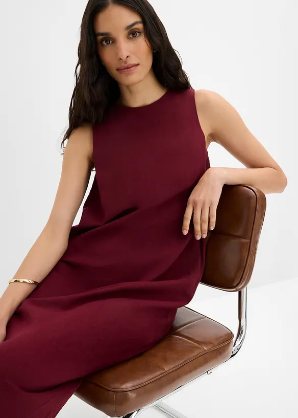 Midikjole i viskoseblanding med stikklommer, bonprix