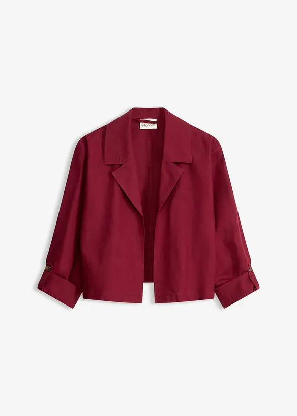 Blusejakke i linmiks, bonprix