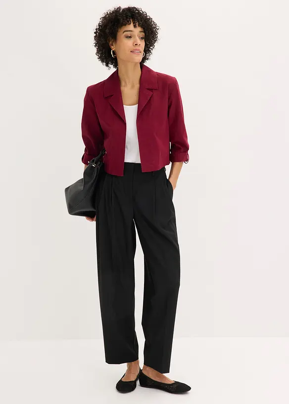 Blusejakke i linmiks, bonprix