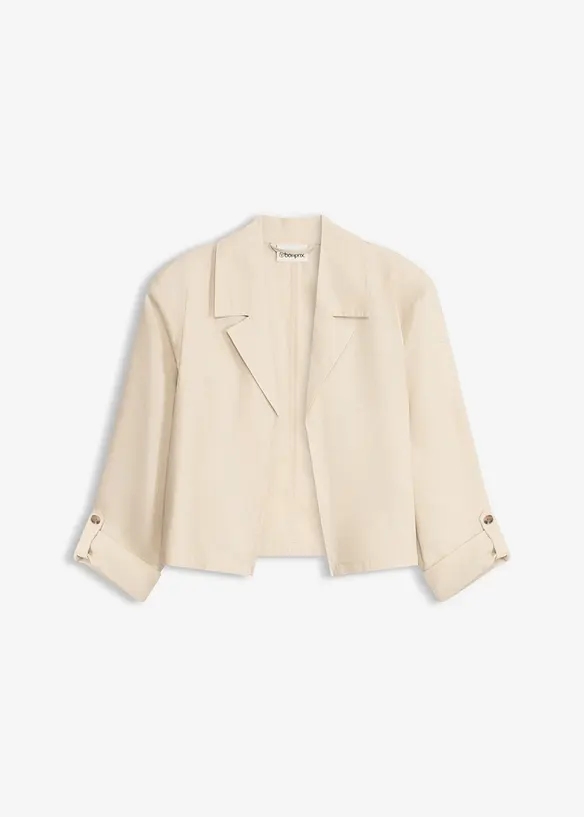 Blusejakke i linmiks, bonprix