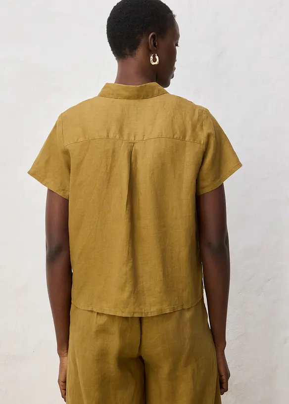 Vid, kortermet linskjorte, bonprix