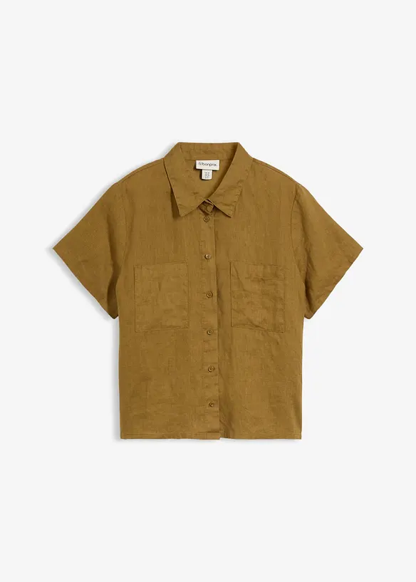 Vid, kortermet linskjorte, bonprix