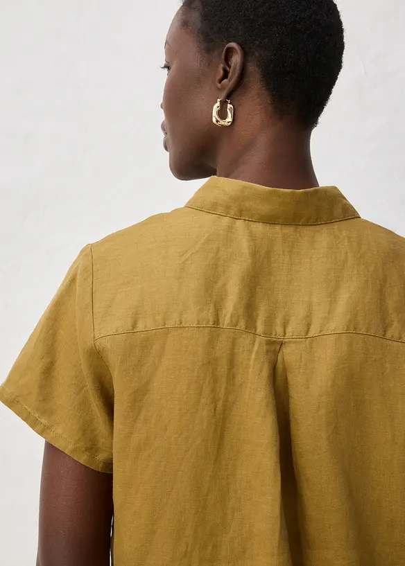 Vid, kortermet linskjorte, bonprix