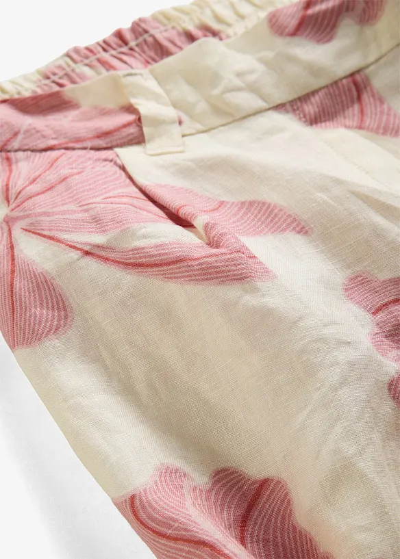 Linbukse med vide ben, bonprix