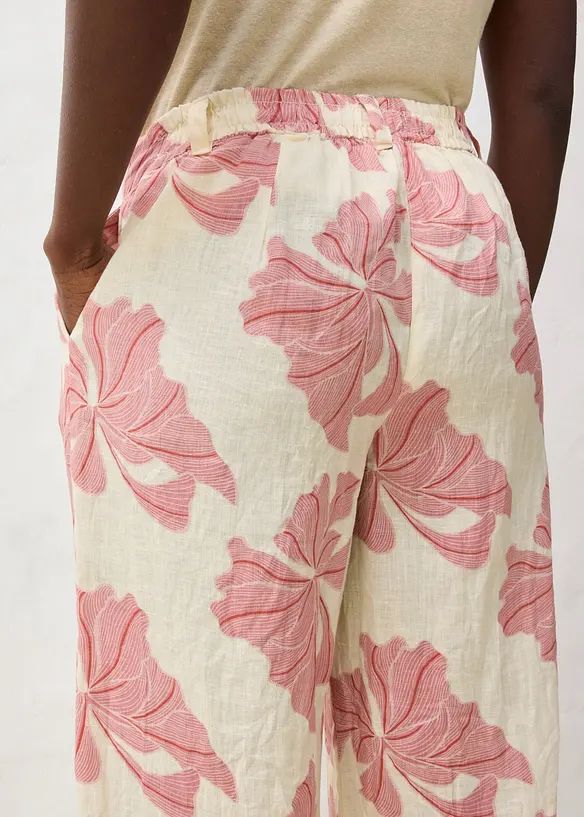 Linbukse med vide ben, bonprix