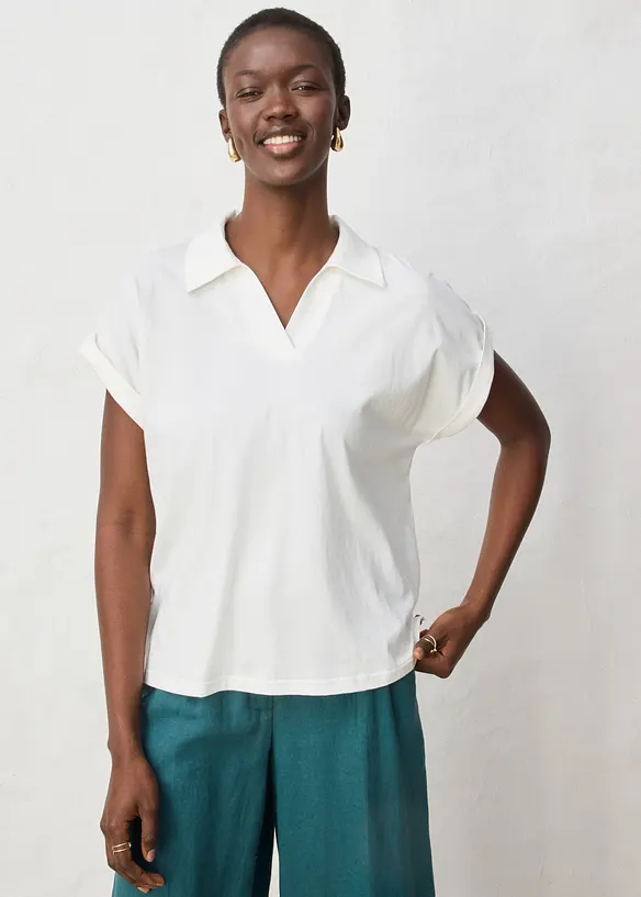 Vid topp med lin og krage, bonprix