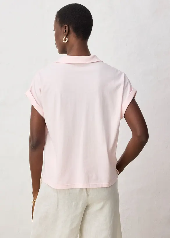 Vid topp med lin og krage, bonprix