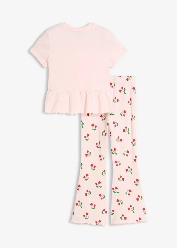 Topp og utsvingt leggings (2-delt sett), bonprix