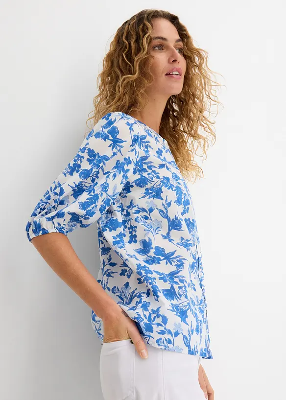 Bluse i 100% bomull, bonprix