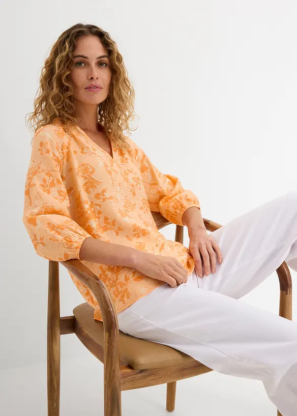 Tunikabluse av viskosemiks, bonprix