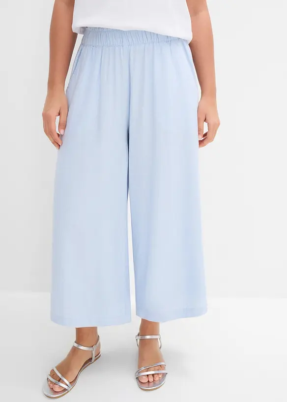 Vid bukse i linmiks, bonprix