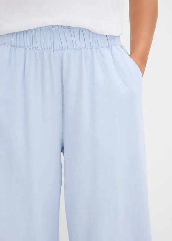 Vid bukse i linmiks, bonprix