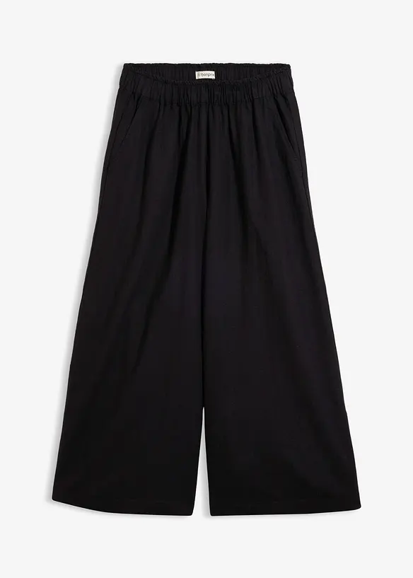 Vid bukse i linmiks, bonprix