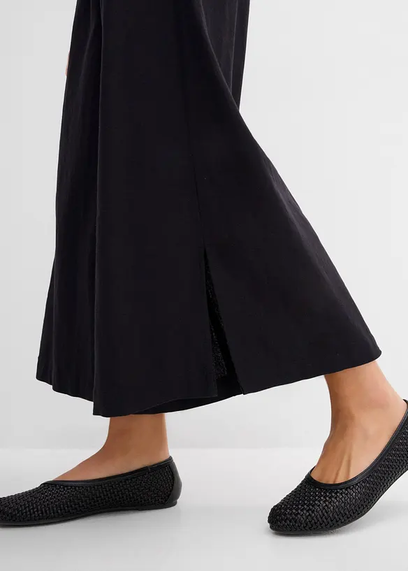 Vid bukse i linmiks, bonprix