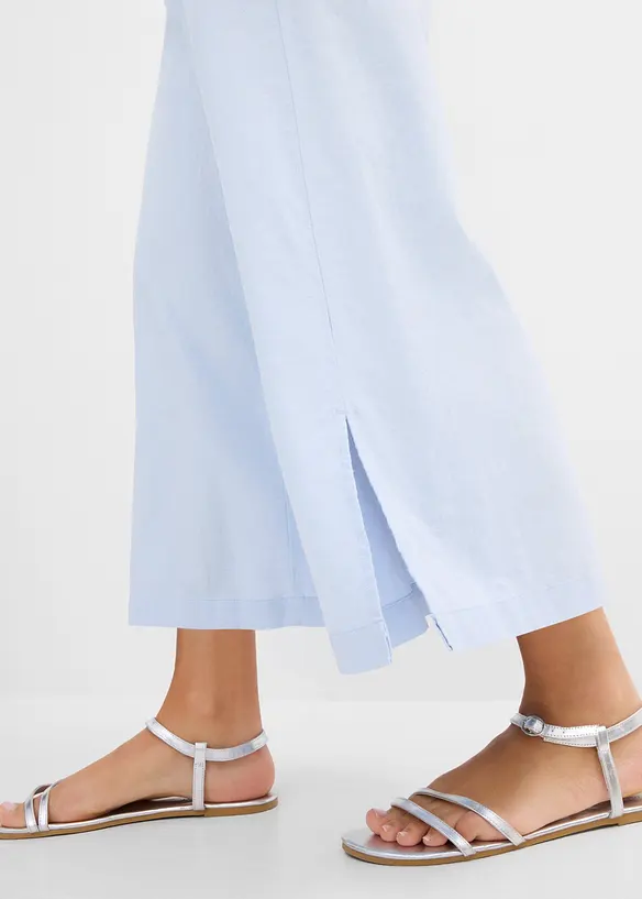 Vid bukse i linmiks, bonprix