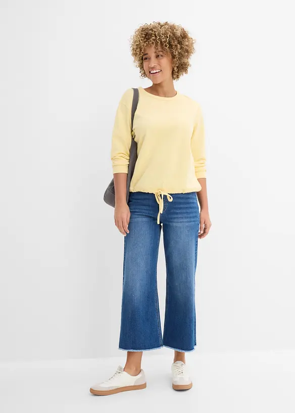 Sweatshirt med &oslash;kologisk bomull, bonprix